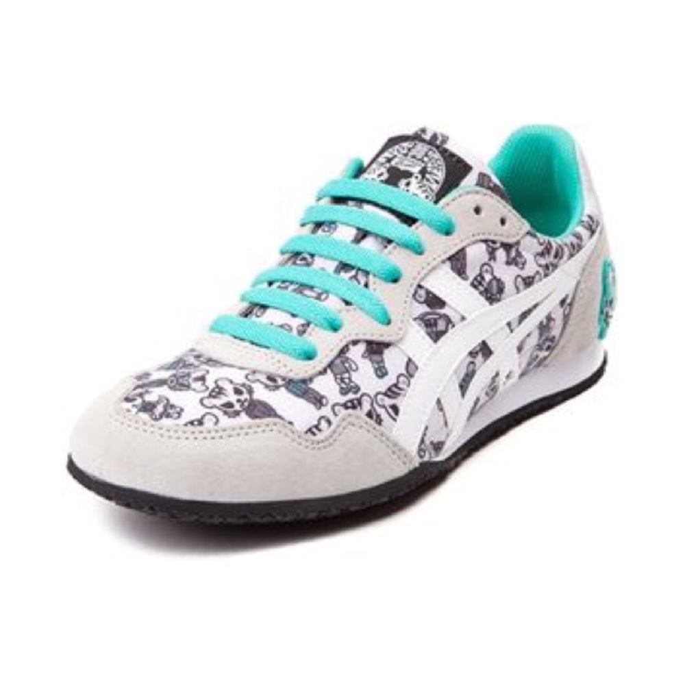 Onitsuka Tiger Grey with Teal Accent Shoes